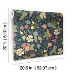 Rifle Paper Co. Colette - Navy Wallpaper | Buy Online Rifle Paper Co. Colette wallpaper, color Navy, SKU PSW1534RL