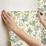 Rifle Paper Co. Colette wallpaper, color Blue Multicolor, SKU PSW1535RL