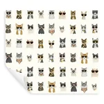 Rifle Paper Co. Cool Cats - Grey & Gold Wallpaper | Buy Online Rifle Paper Co. Cool Cats wallpaper, color Grey & Gold, SKU PSW1464RL