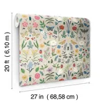 Rifle Paper Co. Curio wallpaper, color Linen, SKU PSW1541RL