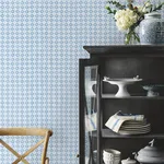 Rifle Paper Co. Daisy Gingham - Blue Wallpaper | Buy Online Rifle Paper Co. Daisy Gingham wallpaper, color Blue, SKU PSW1689RL