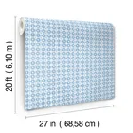 Rifle Paper Co. Daisy Gingham - Blue Wallpaper | Buy Online Rifle Paper Co. Daisy Gingham wallpaper, color Blue, SKU PSW1689RL