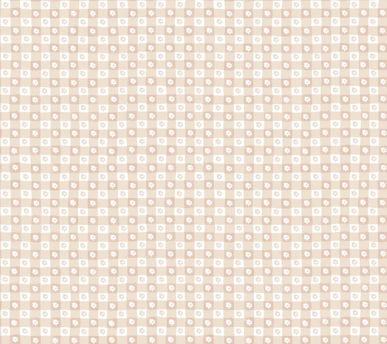 Rifle Paper Co. Daisy Gingham wallpaper, color Blush, SKU PSW1690RL