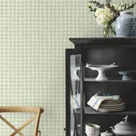 Rifle Paper Co. Daisy Gingham wallpaper, color Green, SKU PSW1694RL