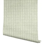 Rifle Paper Co. Daisy Gingham wallpaper, color Green, SKU PSW1694RL