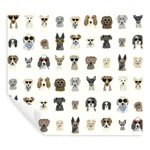 Rifle Paper Co. Dog Days - Multi White Wallpaper | Buy Online Rifle Paper Co. Dog Days wallpaper, color Multi White, SKU PSW1461RL