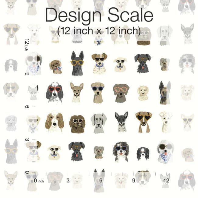 Rifle Paper Co. Dog Days - Multi White Wallpaper | Buy Online Rifle Paper Co. Dog Days wallpaper, color Multi White, SKU PSW1461RL