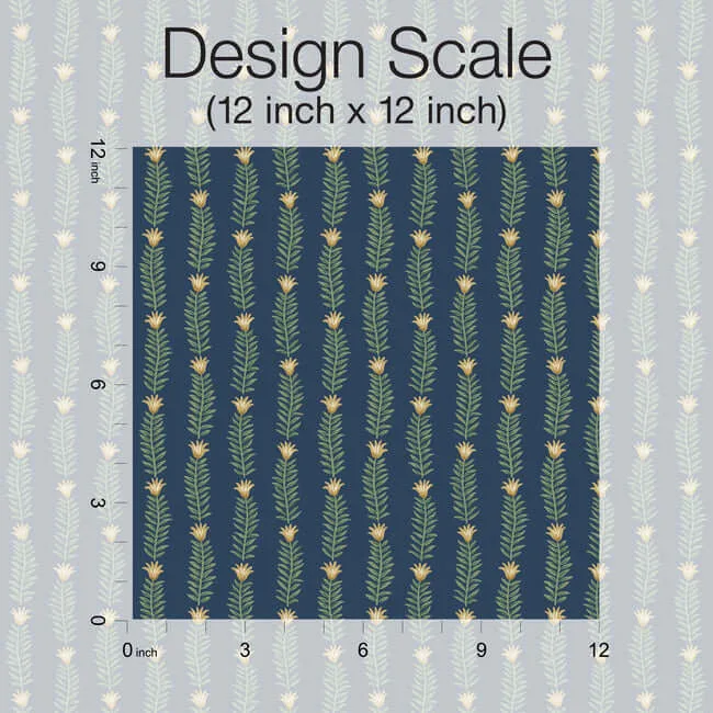 Rifle Paper Co. Eden wallpaper, color Blue & Green, SKU RP7342