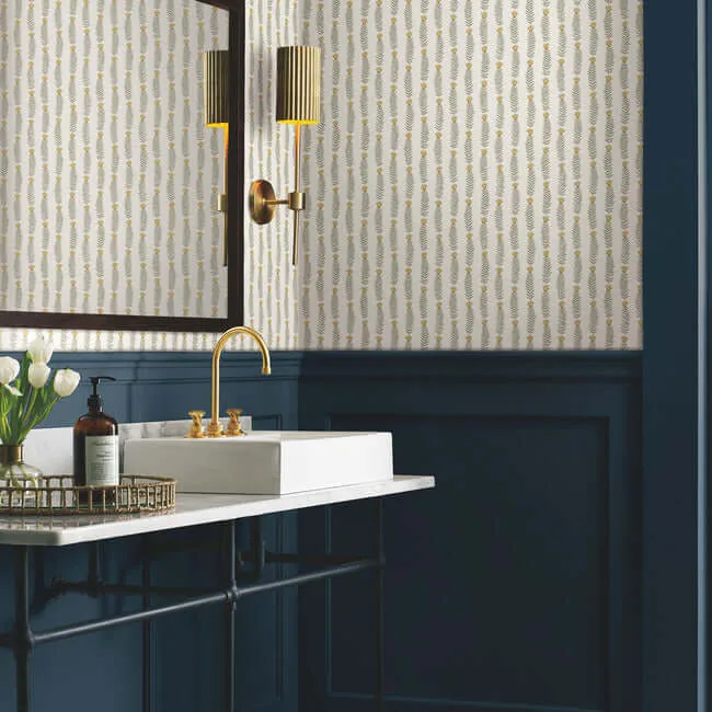 Rifle Paper Co. Eden - White & Beige Wallpaper | Buy Online Rifle Paper Co. Eden wallpaper, color White & Beige, SKU RP7343