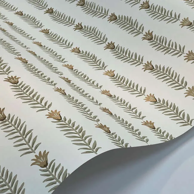 Rifle Paper Co. Eden - White & Beige Wallpaper | Buy Online Rifle Paper Co. Eden wallpaper, color White & Beige, SKU RP7343
