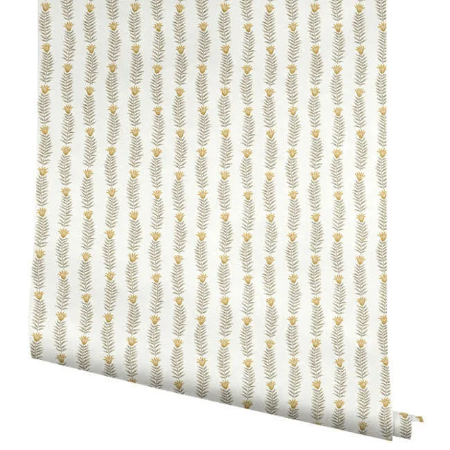 Rifle Paper Co. Eden - White & Beige Wallpaper | Buy Online Rifle Paper Co. Eden wallpaper, color White & Beige, SKU RP7343