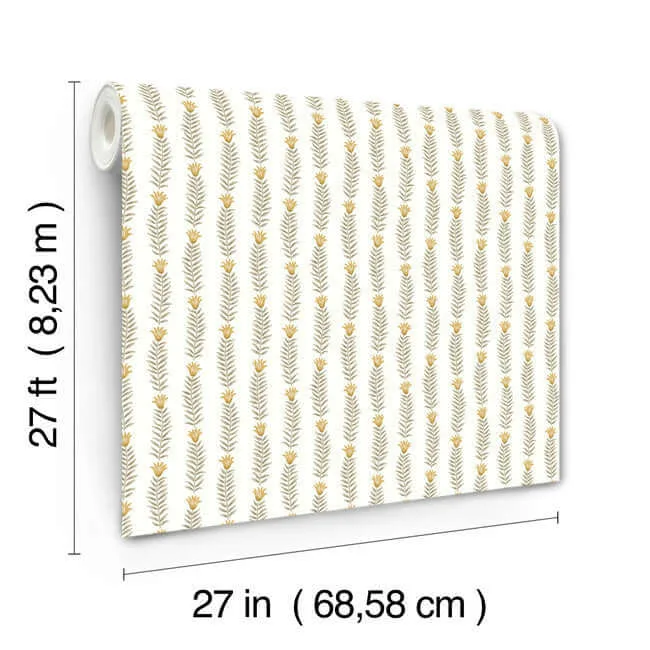 Rifle Paper Co. Eden - White & Beige Wallpaper | Buy Online Rifle Paper Co. Eden wallpaper, color White & Beige, SKU RP7343
