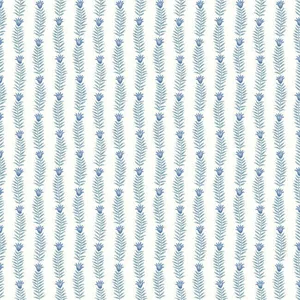 Rifle Paper Co. Eden wallpaper, color White & Blue, SKU RP7341