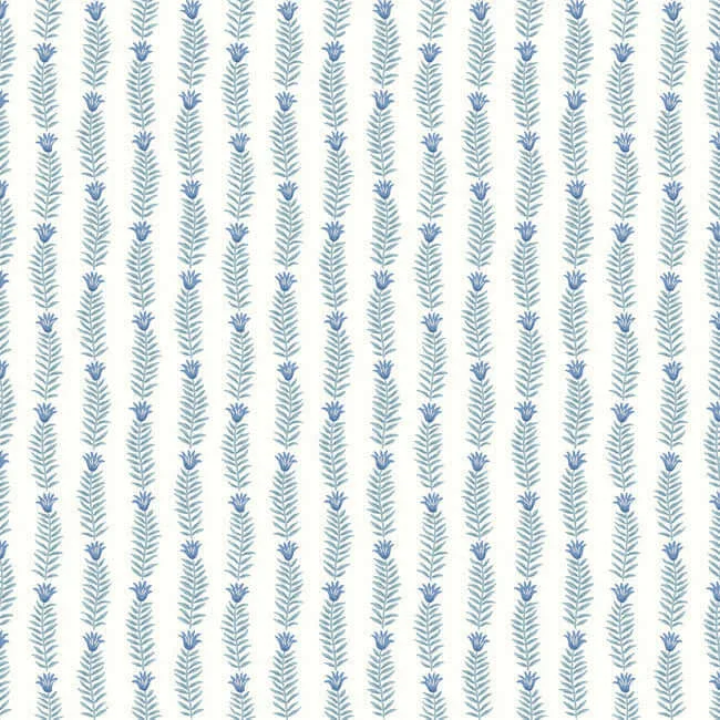 Rifle Paper Co. Eden wallpaper, color White & Blue, SKU RP7341