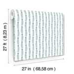 Rifle Paper Co. Eden - White & Blue Wallpaper | Buy Online Rifle Paper Co. Eden wallpaper, color White & Blue, SKU RP7341