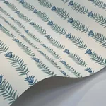 Rifle Paper Co. Eden - White & Blue Wallpaper | Buy Online Rifle Paper Co. Eden wallpaper, color White & Blue, SKU RP7341