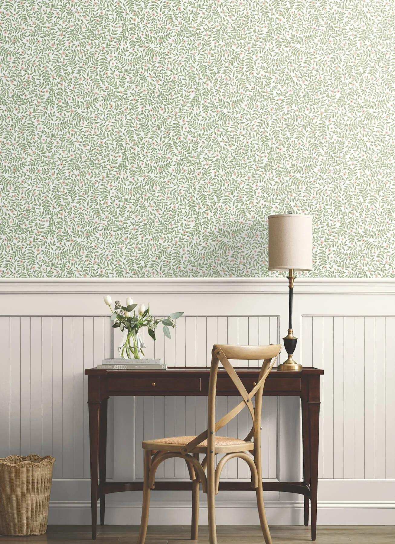 Rifle Paper Co. Elodie wallpaper, color Cream, SKU PSW1673RL