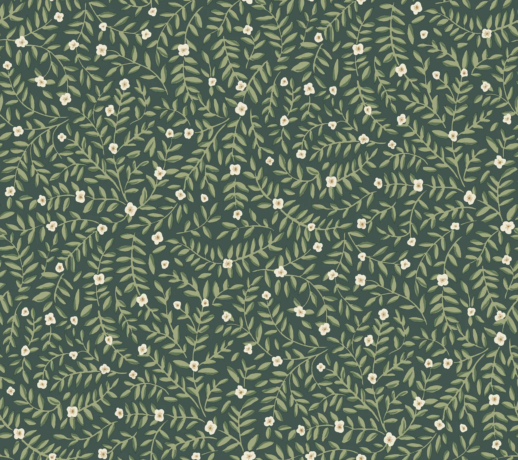 Rifle Paper Co. Elodie wallpaper, color Evergreen, SKU PSW1674RL