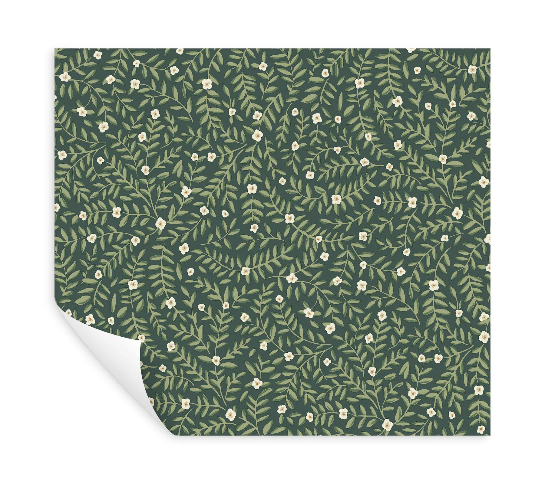 Rifle Paper Co. Elodie - Evergreen Wallpaper | Buy Online Rifle Paper Co. Elodie wallpaper, color Evergreen, SKU PSW1674RL