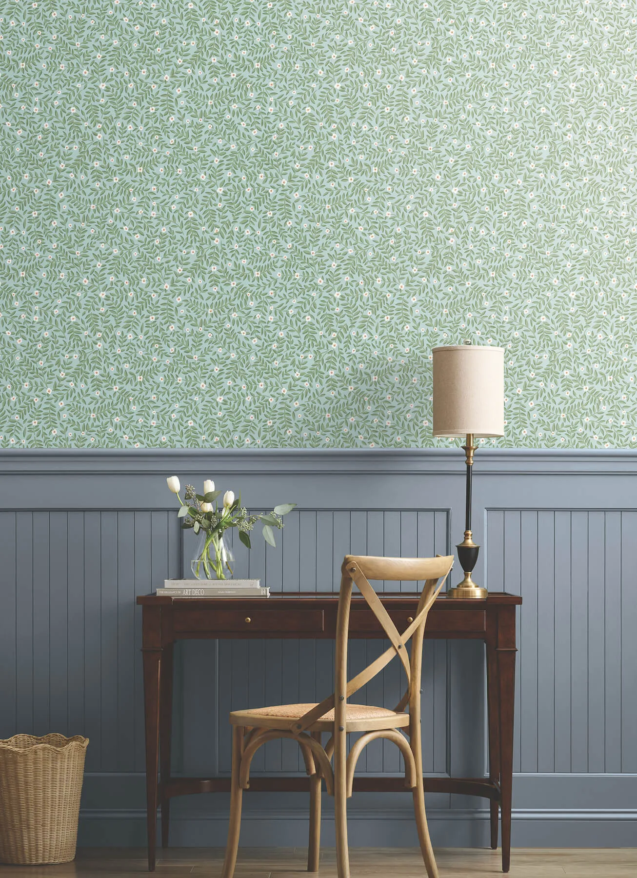 Rifle Paper Co. Elodie wallpaper, color Light Blue, SKU PSW1672RL
