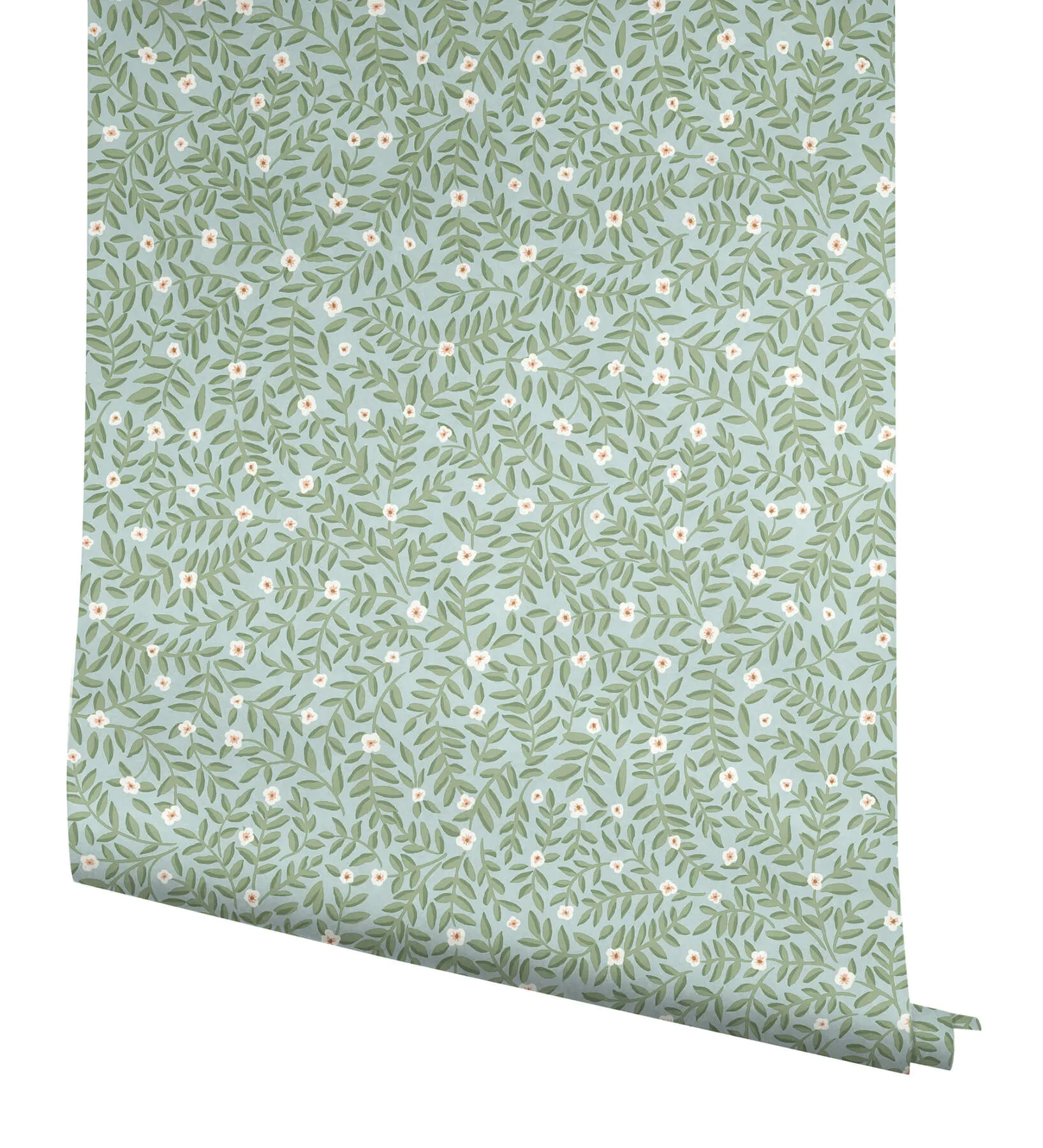 Rifle Paper Co. Elodie - Light Blue Wallpaper | Buy Online Rifle Paper Co. Elodie wallpaper, color Light Blue, SKU PSW1672RL