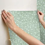 Rifle Paper Co. Elodie - Light Blue Wallpaper | Buy Online Rifle Paper Co. Elodie wallpaper, color Light Blue, SKU PSW1672RL