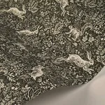 Rifle Paper Co. Fable - Black & White Wallpaper | Buy Online Rifle Paper Co. Fable wallpaper, color Black & White, SKU RI5105