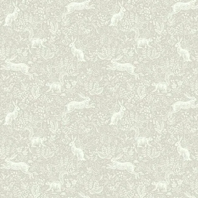 Rifle Paper Co. Fable wallpaper, color Linen, SKU RI5102