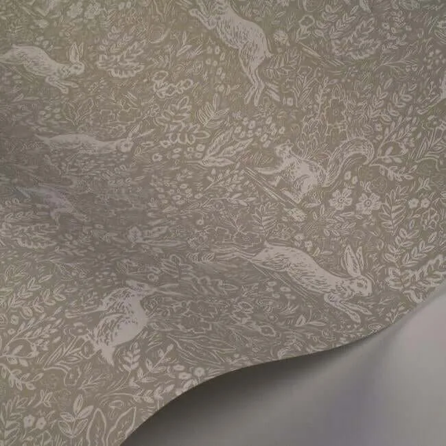 Rifle Paper Co. Fable - Linen Wallpaper | Buy Online Rifle Paper Co. Fable wallpaper, color Linen, SKU RI5102
