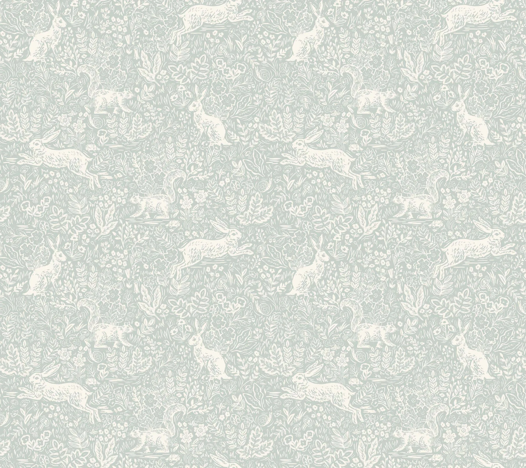 Rifle Paper Co. Fable wallpaper, color Mineral, SKU PSW1626RL