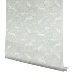 Rifle Paper Co. Fable - Mineral Wallpaper | Buy Online Rifle Paper Co. Fable wallpaper, color Mineral, SKU PSW1626RL