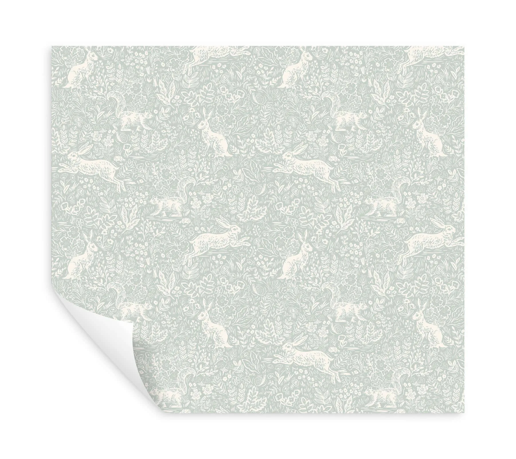 Rifle Paper Co. Fable - Mineral Wallpaper | Buy Online Rifle Paper Co. Fable wallpaper, color Mineral, SKU PSW1626RL