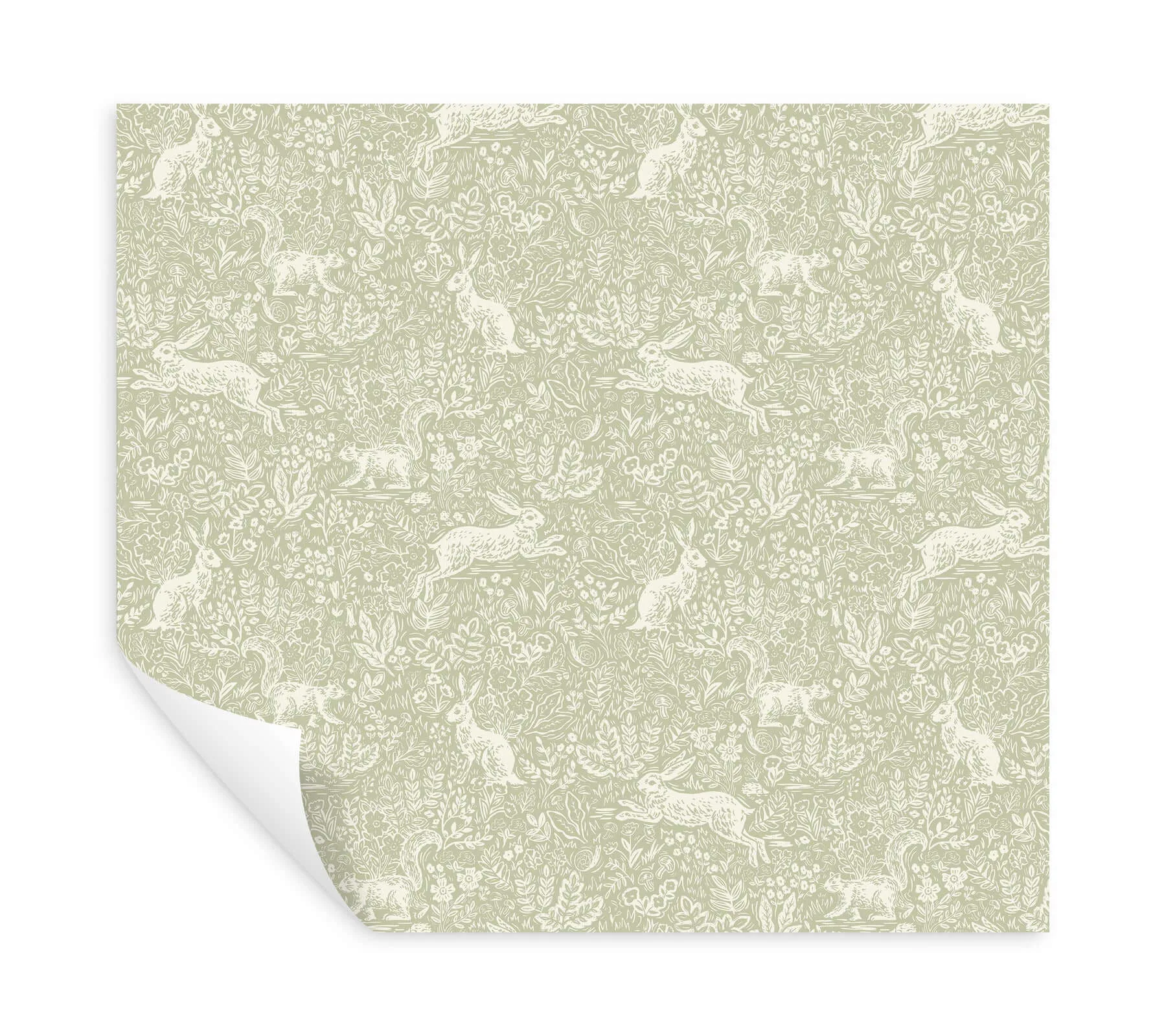 Rifle Paper Co. Fable - Mint Wallpaper | Buy Online Rifle Paper Co. Fable wallpaper, color Mint, SKU PSW1628RL