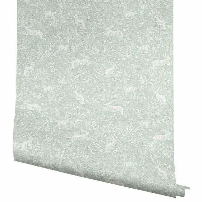 Rifle Paper Co. Fable - Mineral Wallpaper | Buy Online Rifle Paper Co. Fable wallpaper, color Mineral, SKU RI5101