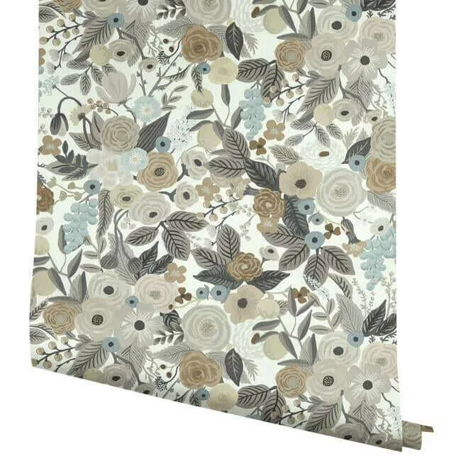 Rifle Paper Co. Garden Party - Brown & Beige Wallpaper | Buy Online Rifle Paper Co. Garden Party wallpaper, color Brown & Beige, SKU RI5121