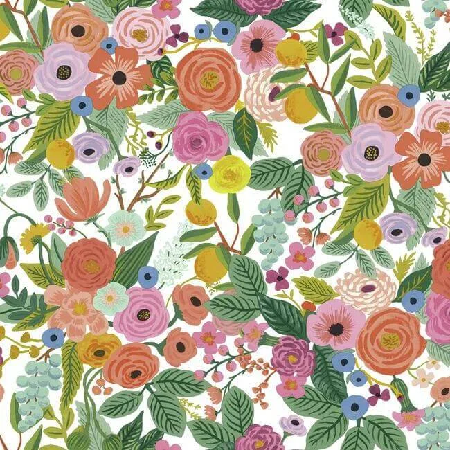 Rifle Paper Co. Garden Party wallpaper, color Rose, SKU PSW1200RL