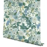 Rifle Paper Co. Garden Party - Blue Wallpaper | Buy Online Rifle Paper Co. Garden Party wallpaper, color Blue, SKU PSW1201RL
