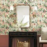 Rifle Paper Co. Garden Party - Burgundy Wallpaper | Buy Online Rifle Paper Co. Garden Party wallpaper, color Burgundy, SKU PSW1203RL