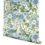 Rifle Paper Co. Garden Party - Blue & Green Multi Wallpaper | Buy Online Rifle Paper Co. Garden Party wallpaper, color Blue & Green Multi, SKU PSW1484RL