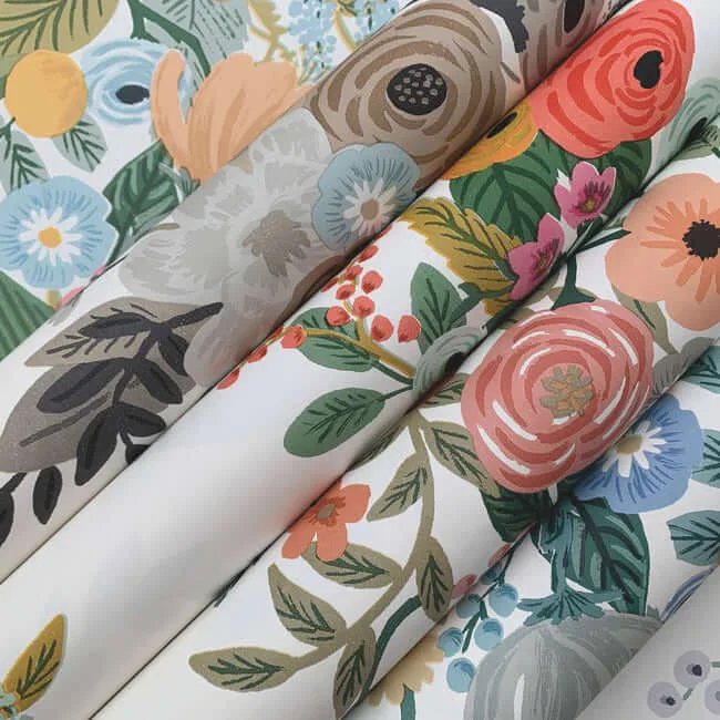 Rifle Paper Co. Garden Party Trellis - White & Dark Pink Wallpaper | Buy Online Rifle Paper Co. Garden Party Trellis wallpaper, color White & Dark Pink, SKU RP7310