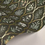 Rifle Paper Co. Hawthorne - Black & Cream Wallpaper | Buy Online Rifle Paper Co. Hawthorne wallpaper, color Black & Cream, SKU RI5133
