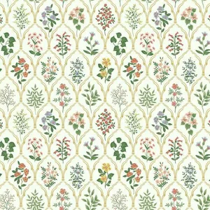 Rifle Paper Co. Hawthorne wallpaper, color Cream, SKU RI5130