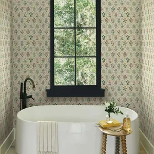 Rifle Paper Co. Hawthorne wallpaper, color Cream, SKU RI5130