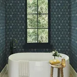 Rifle Paper Co. Hawthorne - Navy & Gold Wallpaper | Buy Online Rifle Paper Co. Hawthorne wallpaper, color Navy & Gold, SKU RI5131