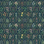 Rifle Paper Co. Hawthorne - Navy Wallpaper | Buy Online Rifle Paper Co. Hawthorne wallpaper, color Navy, SKU RI5129