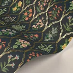 Rifle Paper Co. Hawthorne - Navy Wallpaper | Buy Online Rifle Paper Co. Hawthorne wallpaper, color Navy, SKU RI5129