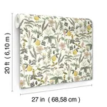 Rifle Paper Co. Herb Garden - Cream Wallpaper | Buy Online Rifle Paper Co. Herb Garden wallpaper, color Cream, SKU PSW1678RL