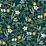 Rifle Paper Co. Herb Garden - Navy Wallpaper | Buy Online Rifle Paper Co. Herb Garden wallpaper, color Navy, SKU PSW1677RL