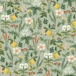 Rifle Paper Co. Herb Garden - Sage Wallpaper | Buy Online Rifle Paper Co. Herb Garden wallpaper, color Sage, SKU PSW1675RL