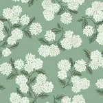 Rifle Paper Co. Hydrangea - Jade Wallpaper | Buy Online Rifle Paper Co. Hydrangea wallpaper, color Jade, SKU RI5145